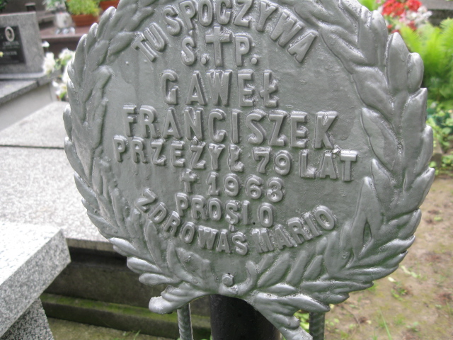 Franciszek Gaweł 1932 Łańcut - Grobonet - Wyszukiwarka osób pochowanych