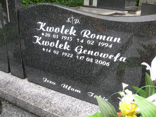 Genowefa Kwolek 1922 Łańcut - Grobonet - Wyszukiwarka osób pochowanych