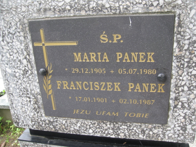 Franciszek Panek 1901 Łańcut - Grobonet - Wyszukiwarka osób pochowanych