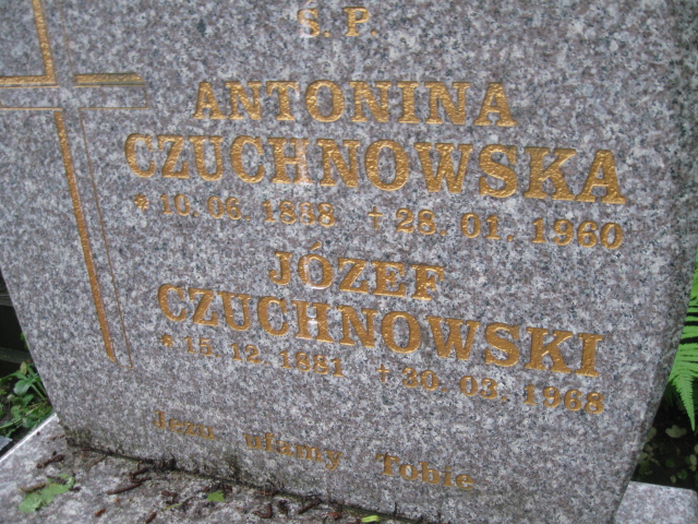 Józef Czuchnowski 1881 Łańcut - Grobonet - Wyszukiwarka osób pochowanych