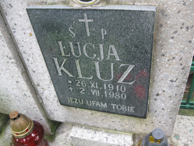 Łucja Kluz 1910 Łańcut - Grobonet - Wyszukiwarka osób pochowanych
