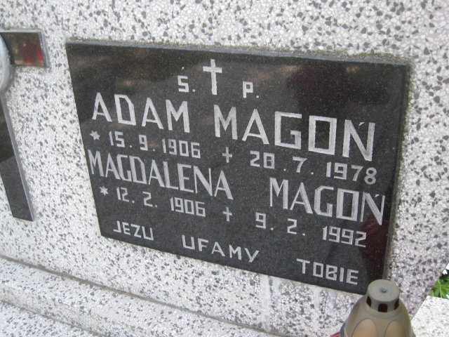 Adam Magoń 1906 Łańcut - Grobonet - Wyszukiwarka osób pochowanych