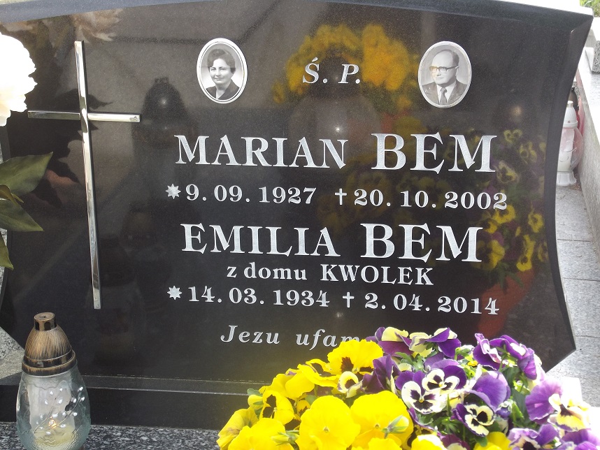 Emilia Bem 1934 Łańcut - Grobonet - Wyszukiwarka osób pochowanych