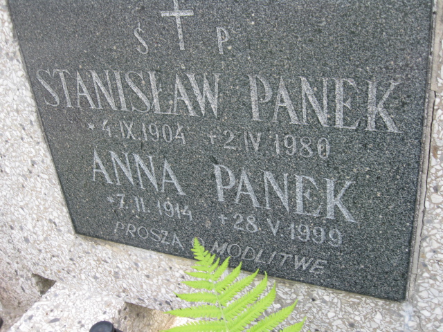 Stanisław Panek 1904 Łańcut - Grobonet - Wyszukiwarka osób pochowanych