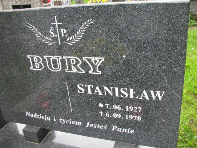 Stanisław Bury 1927 Łańcut - Grobonet - Wyszukiwarka osób pochowanych