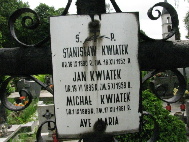 Stanisław Kwiatek 1890 Łańcut - Grobonet - Wyszukiwarka osób pochowanych