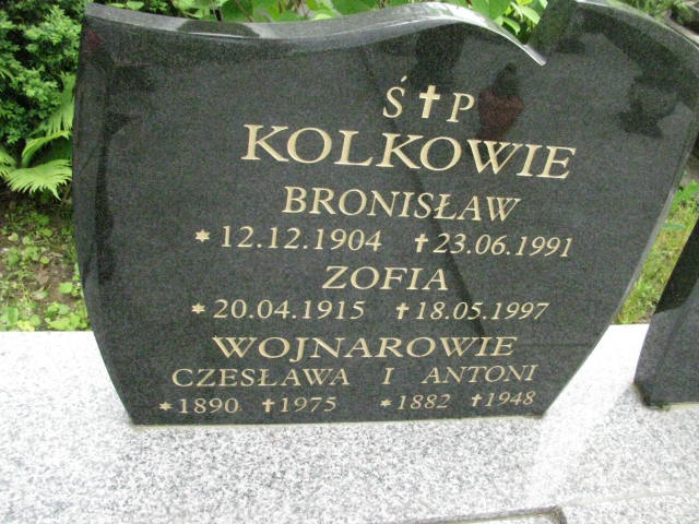 Zofia Kolek 1915 Łańcut - Grobonet - Wyszukiwarka osób pochowanych