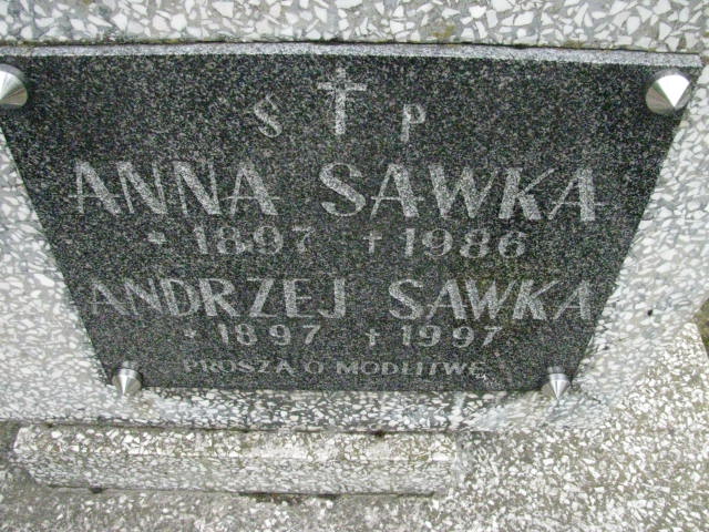 Andrzej Sawka 1897 Łańcut - Grobonet - Wyszukiwarka osób pochowanych
