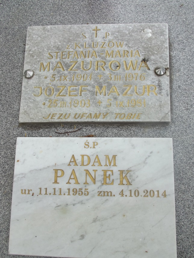 Grób Adam Panek
