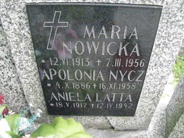 Aniela Latta 1912 Łańcut - Grobonet - Wyszukiwarka osób pochowanych