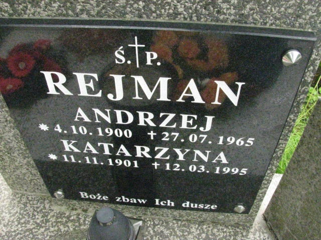 Grób Andrzej Rejman