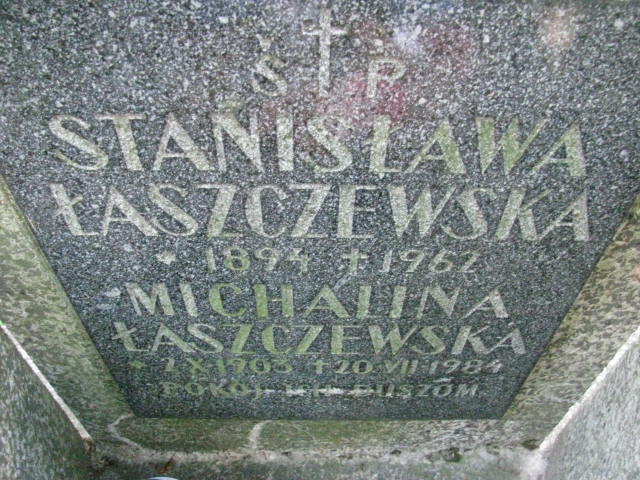 Michalina Łaszczewska 1903 Łańcut - Grobonet - Wyszukiwarka osób pochowanych