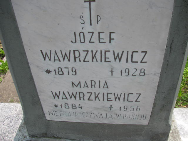 Józef Wawrzkiewicz 1879 Łańcut - Grobonet - Wyszukiwarka osób pochowanych
