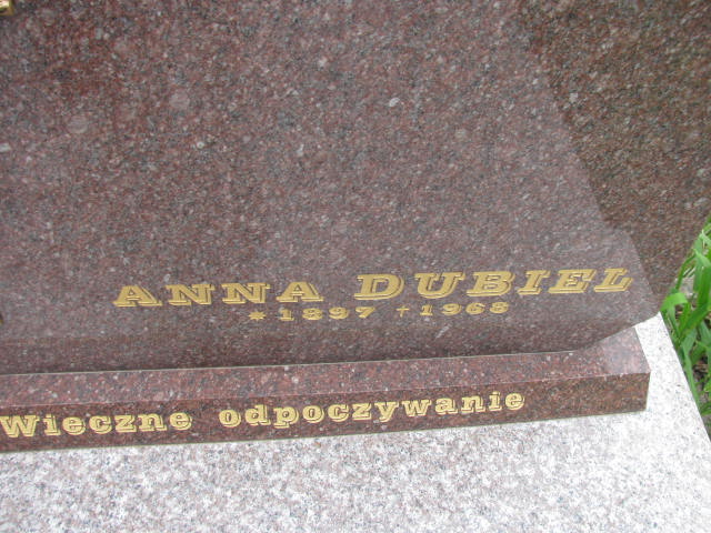 Zofia Dubiel 1952 Łańcut - Grobonet - Wyszukiwarka osób pochowanych