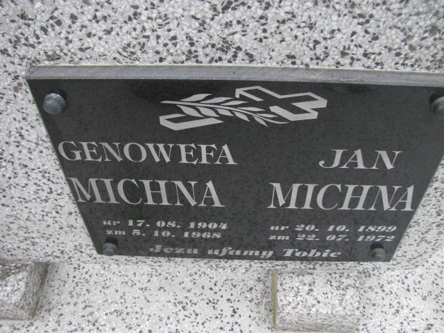 Genowefa Michna 1904 Łańcut - Grobonet - Wyszukiwarka osób pochowanych