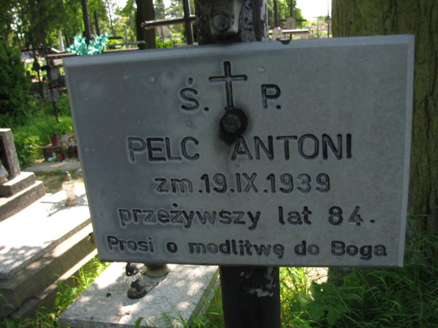 Antoni Pelc 1948 Łańcut - Grobonet - Wyszukiwarka osób pochowanych