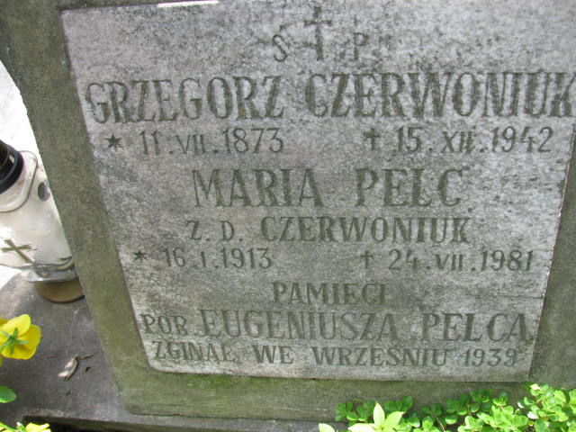 Grzegorz Czerwoniuk 1873 Łańcut - Grobonet - Wyszukiwarka osób pochowanych
