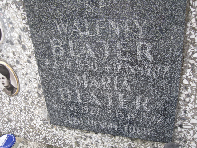 Walenty Blajer 1930 Łańcut - Grobonet - Wyszukiwarka osób pochowanych