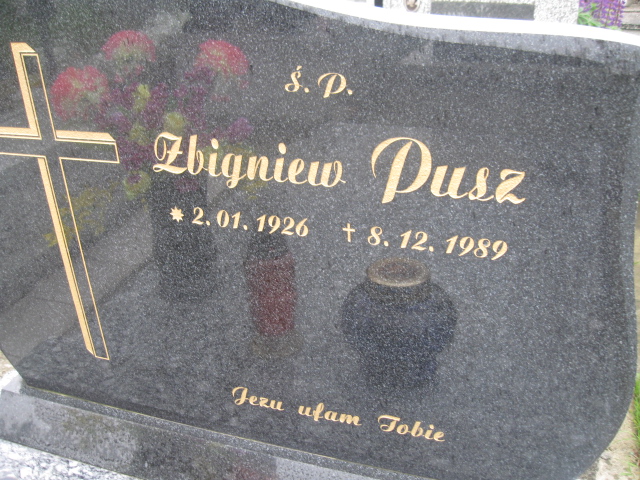 Zbigniew Pusz 1926 Łańcut - Grobonet - Wyszukiwarka osób pochowanych