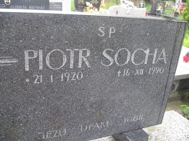 Piotr Socha 1920 Łańcut - Grobonet - Wyszukiwarka osób pochowanych