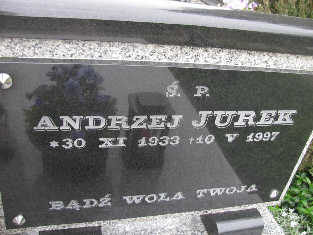 Andrzej Jurek 1933 Łańcut - Grobonet - Wyszukiwarka osób pochowanych
