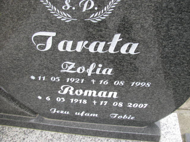 Roman Tarała 1918 Łańcut - Grobonet - Wyszukiwarka osób pochowanych