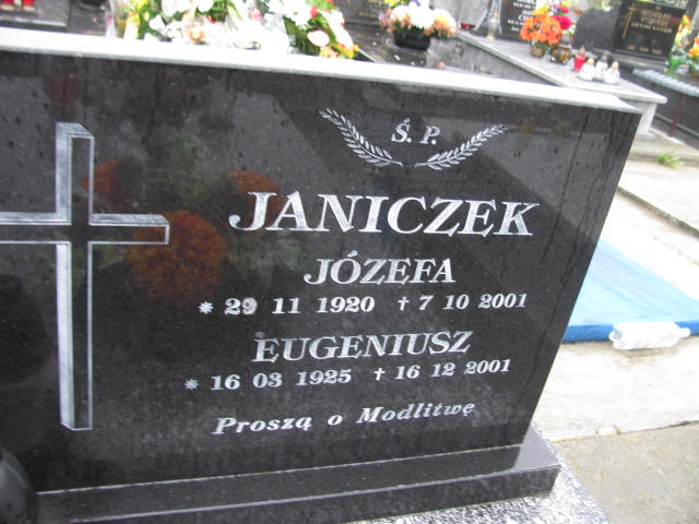 Eugeniusz Janiczek 1925 Łańcut - Grobonet - Wyszukiwarka osób pochowanych