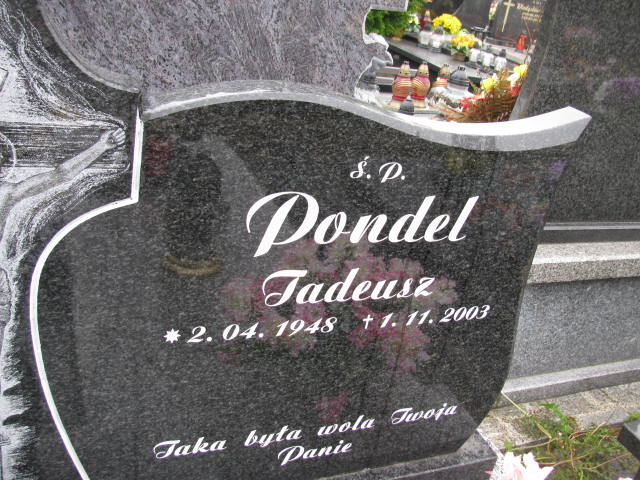 Tadeusz Pondel 1948 Łańcut - Grobonet - Wyszukiwarka osób pochowanych