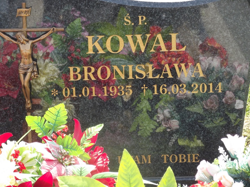 Bronisława Kowal 1935 Łańcut - Grobonet - Wyszukiwarka osób pochowanych